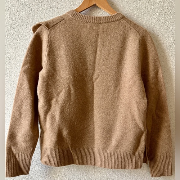 J. Crew Women's Merino Wool Sweater with Ruffle Accent Women’s Size S - Picture 2 of 5